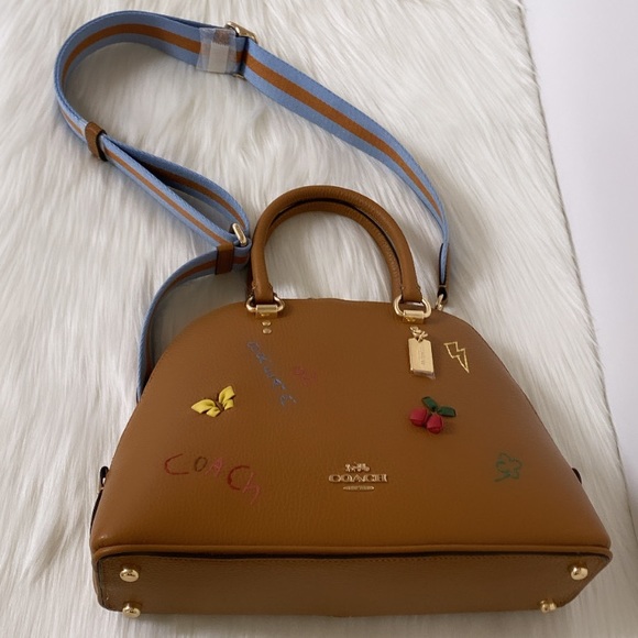 NWT💃Coach Katy Satchel/Crossbody With Diary Embroidery - Picture 8 of 10